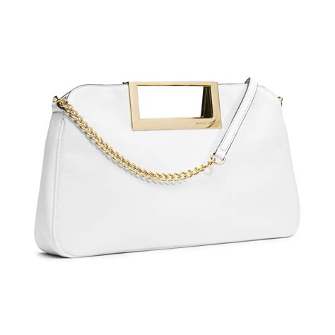 witte clutch michael kors|Michael Kors white handbags.